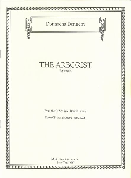 The Arborist : For Organ.