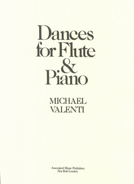 Dances : For Flute and Piano.