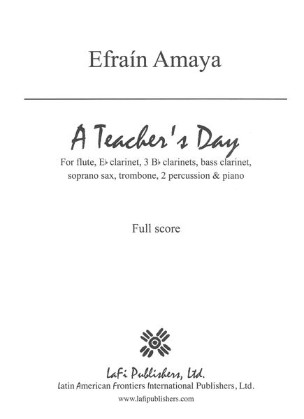 Teacher's Day : For Chamber Ensemble.