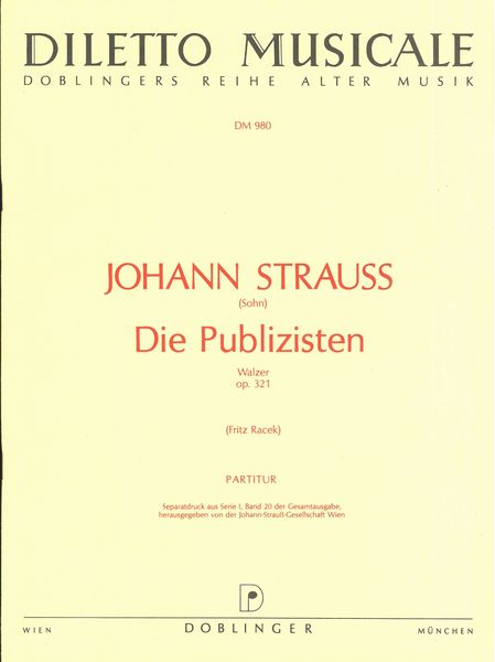 Die Publizisten: Waltzer Op. 321.
