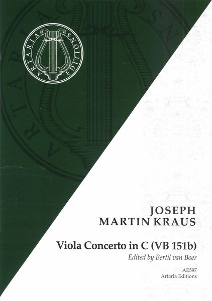 Viola Concerto In C (Vb 151b) / edited by Bertil Van Boer.