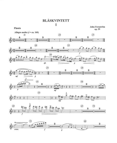 Blåskvintett, Op. 59.
