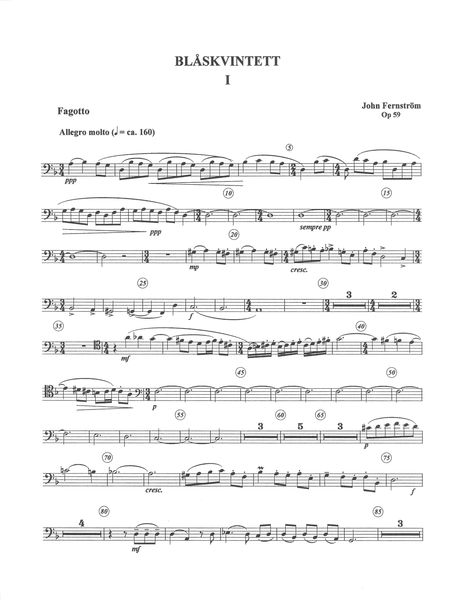 Blåskvintett, Op. 59.
