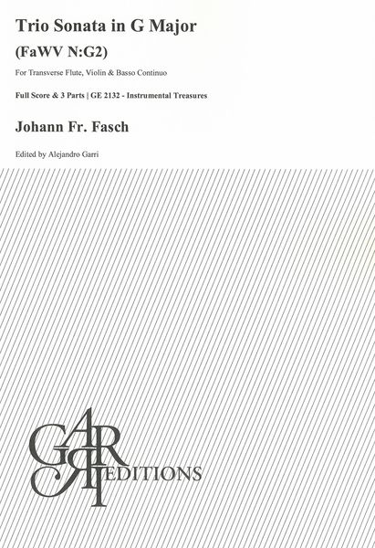 Trio Sonata In G Major, FaWV N:G2 : For Transverse Flute, Violin and Basso Continuo.