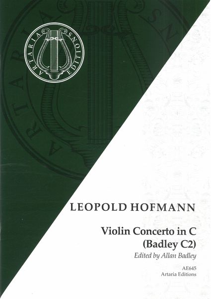 Violin Concerto In C (Badley C2) / edited by Allan Badley.