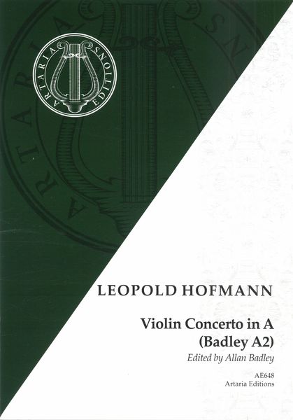Violin Concerto In A (Badley A2) / edited by Allan Badley.
