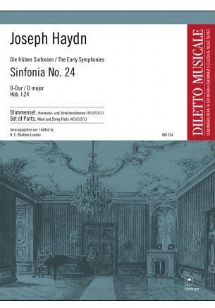 Sinfonia No. 24 (Sinfonia Concertante), G-Dur (G470) / edited by Antonio De Almeida & Rudolf Führer.