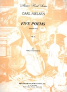 Five Poems (Danish Texts), Op. 4 : For Voice and Piano.