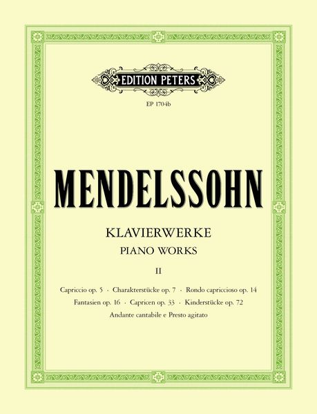 Piano Works, Vol. II / edited by Kullak.