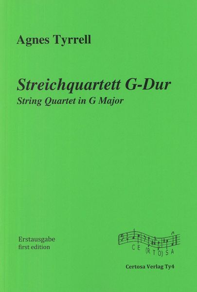 Streichquartett G-Dur / edited by Dieter Michael Backes.