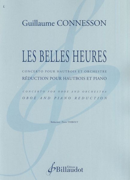 Les Belles Heures : Concerto Pour Hautbois et Orchestre / Piano reduction by Pierre Thibout.