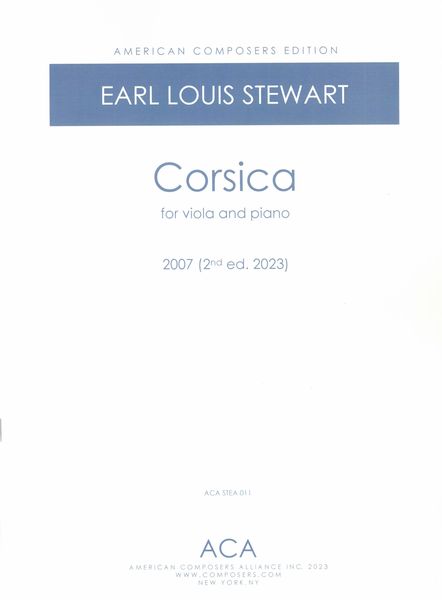 Corsica : For Viola and Piano (2007).