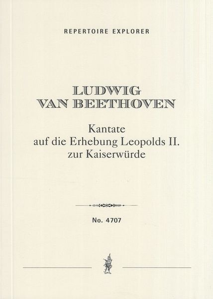 Kantate Auf Die Erhebung Leopolds II, Zur Kaiserwürde.