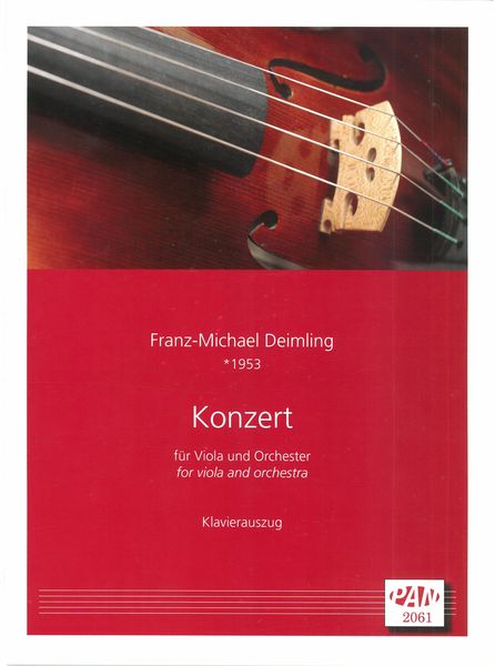 Konzert : Für Viola und Orchester - Piano reduction.