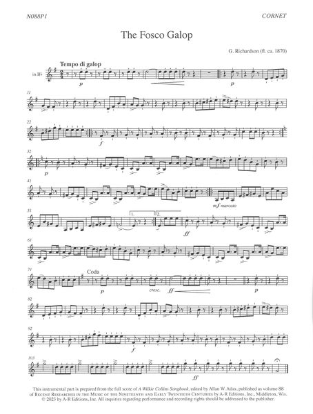 Fosco Galop : For Cornet and Piano.