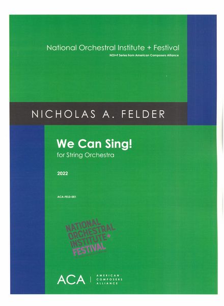 We Can Sing! : For String Orchestra (2022).