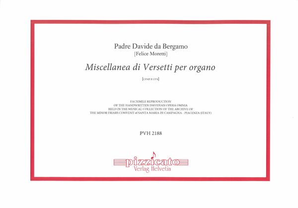 Miscellanea Di Versetti Per Organo, Cfmp.R 1374.