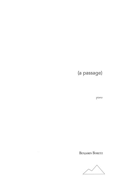 (A Passage) : For Piano (1979).