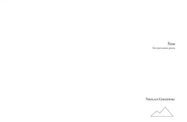 Flow : Four Percussion Pieces.