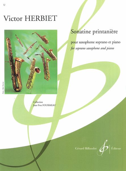 Sonatine Printanière : Pour Saxophone Soprano et Piano.