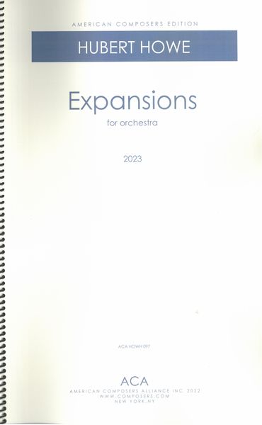 Expansions : For Orchestra (2023).