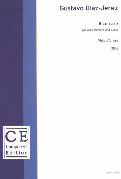 Ricercare : For Viola d'Amore and and Piano (2006) [Download].