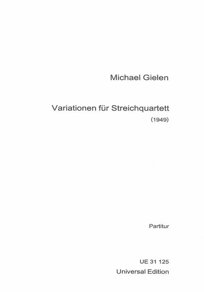 Variationen : Für Streichquartett (1949).