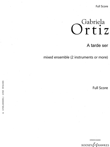 A Tarde Ser : For Two Violoncellos and Piano (2007).
