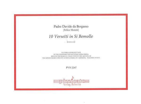 10 Versetti In Si Bemolle, Cfmp.R 1411.