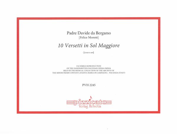 10 Versetti In Sol Maggiore, Cfmp.R 1409.