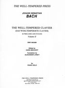 Well-Tempered Clavier (Das Wohltemperirte Clavier) 48 Preludes and Fuges, Vol. II For Piano Solo.