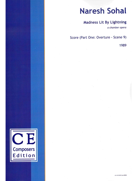 Madness Lit by Lightning : A Chamber Opera (1989) - Score In Two Volumes.