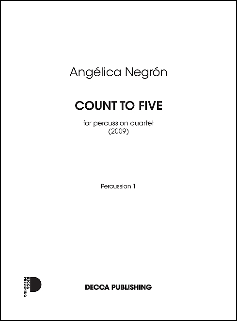 Count To Five : For Percussion Quartet (2009).