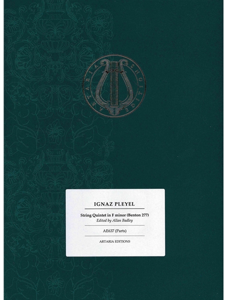 String Quintet In F Minor, Benton 277 / edited by Allan Badley.