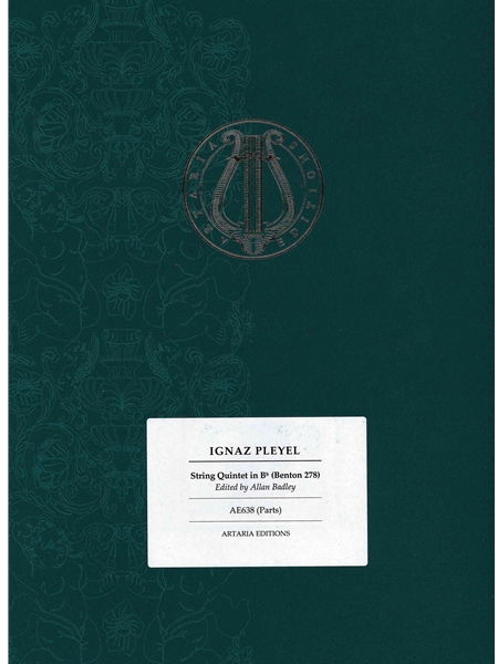 String Quintet In B Flat, Benton 278 / edited by Allan Badley.