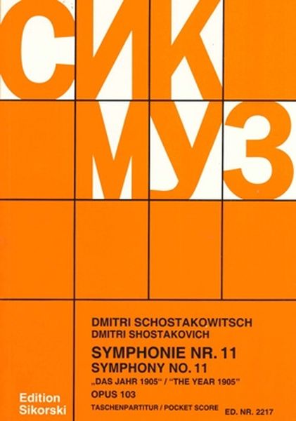 Symphony No. 11, Op. 103 (The Year 1905).