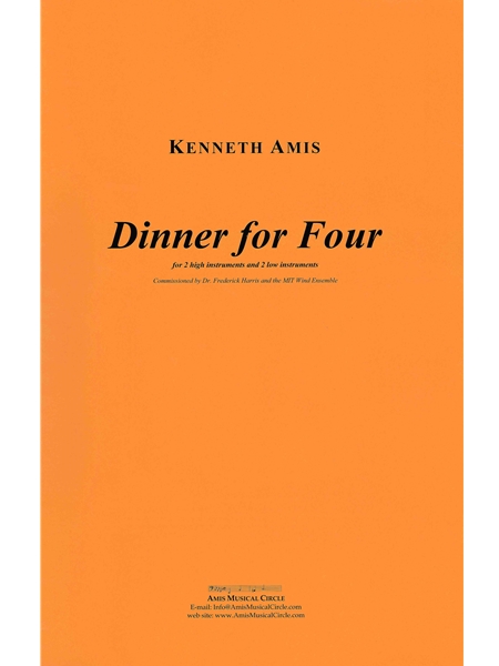 Dinner For Four : For 2 High Instruments and 2 Low Instruments.