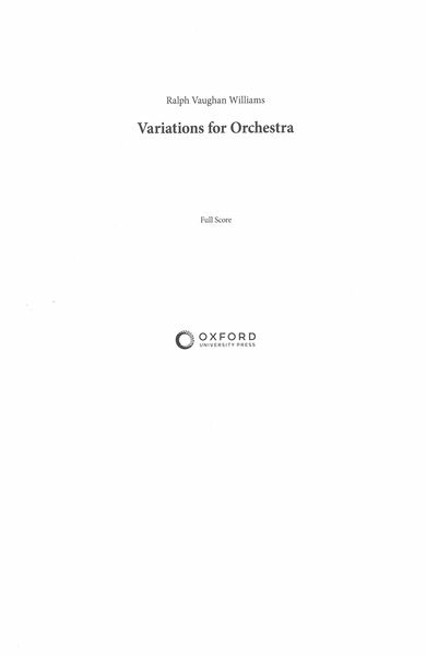 Variations : For Orchestra.