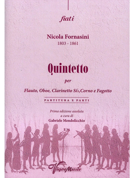 Quintetto : Per Flauto, Oboe, Clarinetto, Corno E Fagotto / Ed. Gabriele Mendolicchio.
