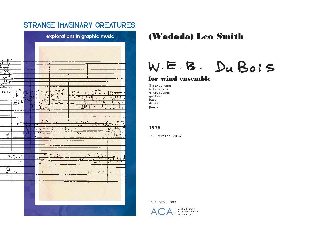 W.E.B. Dubois : For Wind Ensemble (1975).
