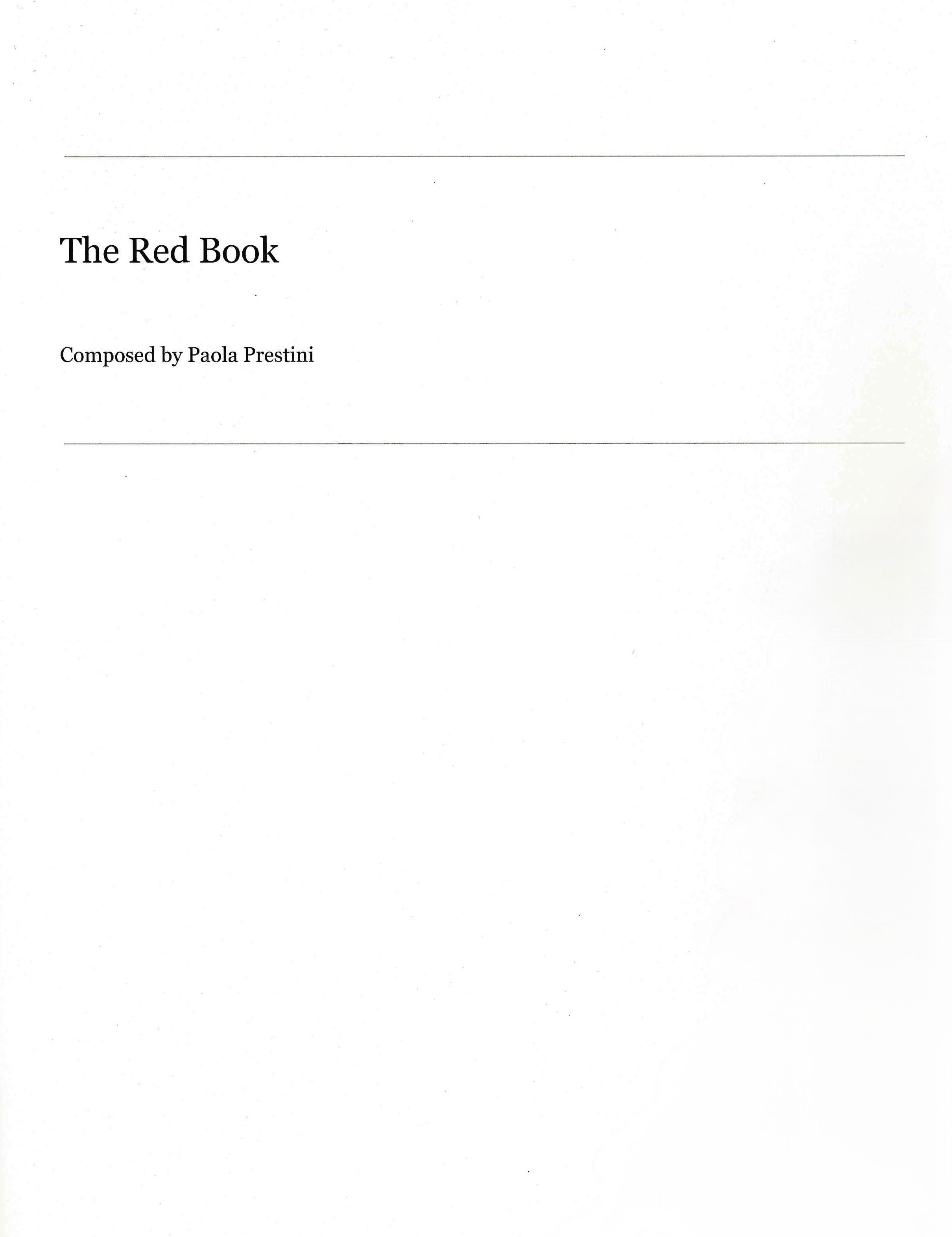 The Red Book : For String Quartet.