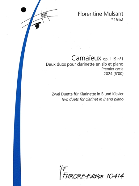 Camaïeux, Op. 119, No. 1 : Deux Duos Pour Clarinette En Si Bemolle et Piano - Premier Cycle (2024).
