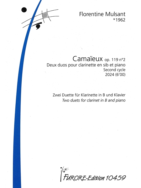 Camaïeux, Op. 119, No. 2 : Deux Duos Pour Clarinette En Si Bemolle et Piano - Second Cycle (2024).