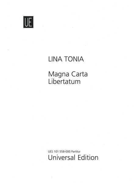 Magna Carta Libertatum : For Flute, Clarinet, Vibraphone, Harp, Violin, Viola & Violoncello (2020).