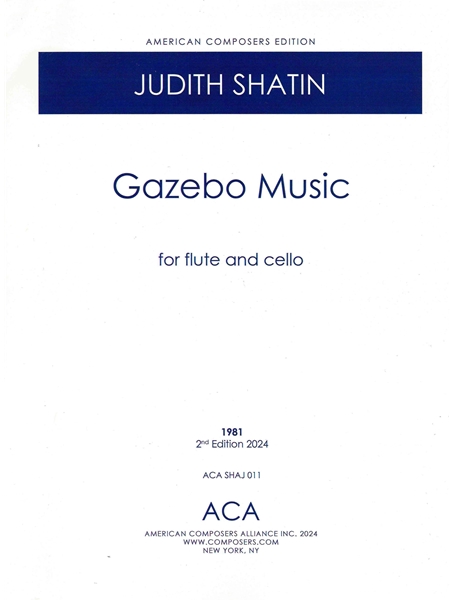 Gazebo Music : For Flute and Cello (1981).