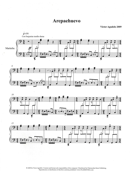 Arepaehuevo : For Marimba and Percussion.