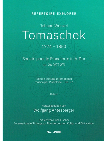 Sonate Pour le Pianoforte In A Dur, Op. 26 (Vjt 27) / edited by Wolfgang Antesberger.