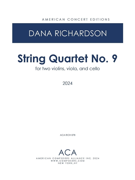 String Quartet No. 9 (2024).