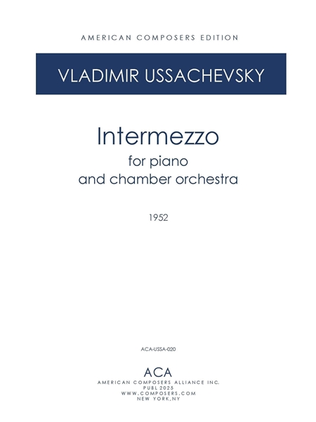 Intermezzo : For Piano and Chamber Orchestra (1952).