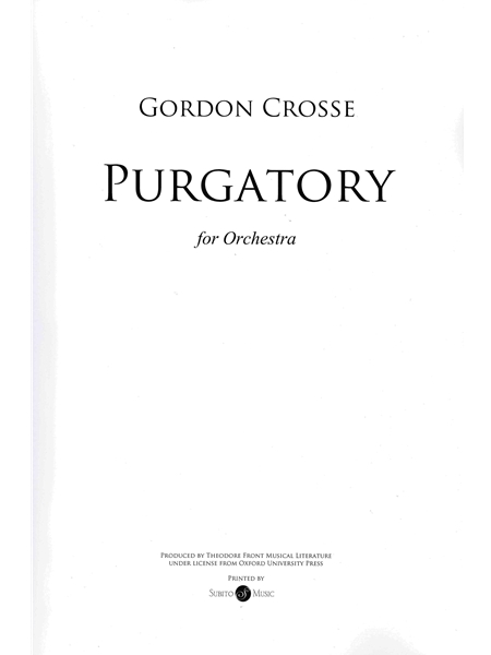 Purgatory : For Orchestra.